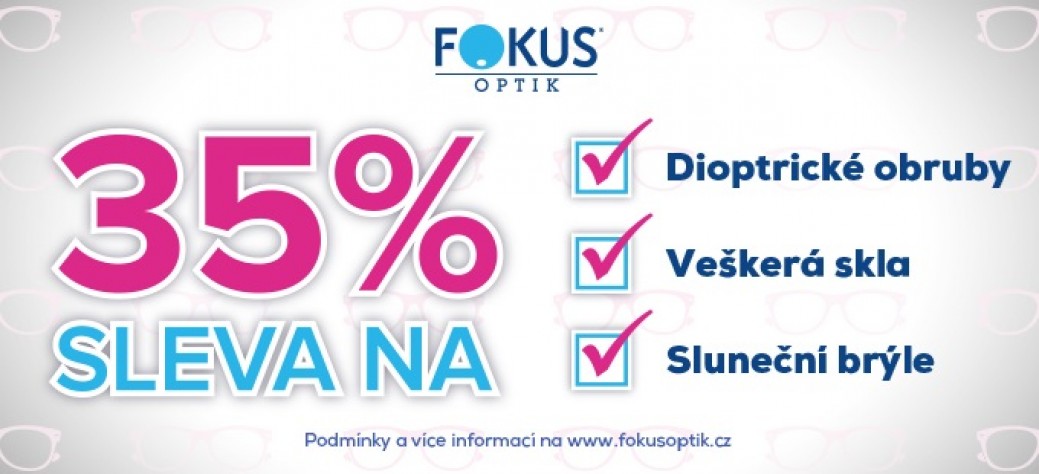 Přijďte si do FOKUS optik pro své nové brýle