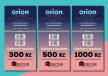 Dárkové poukazy Orion!