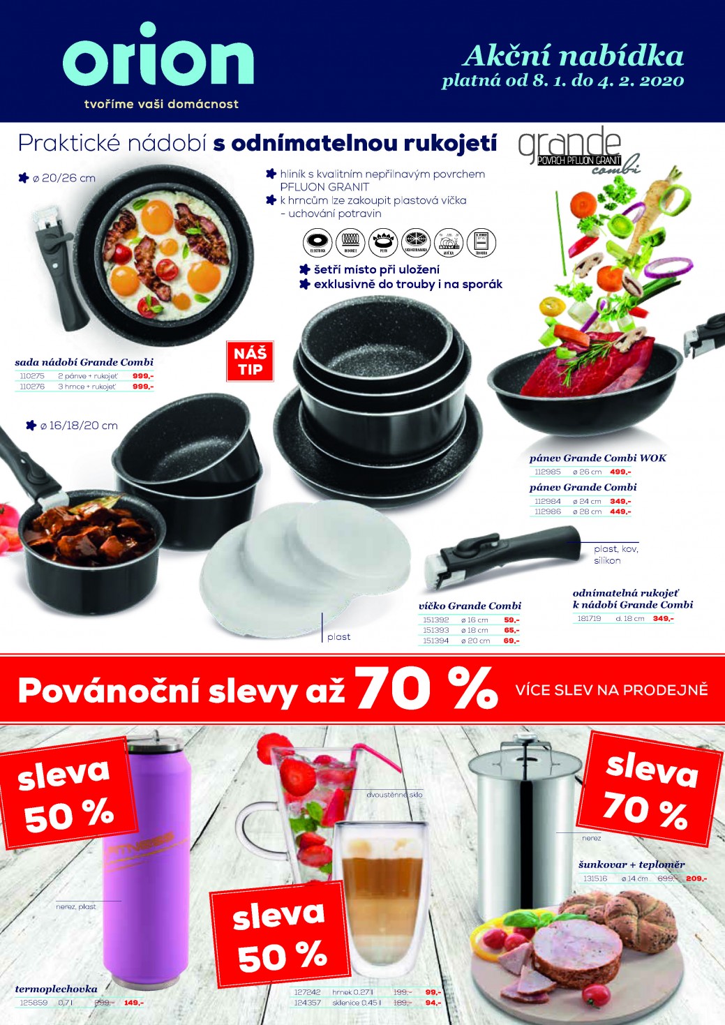Akční leták prodejny Orion!