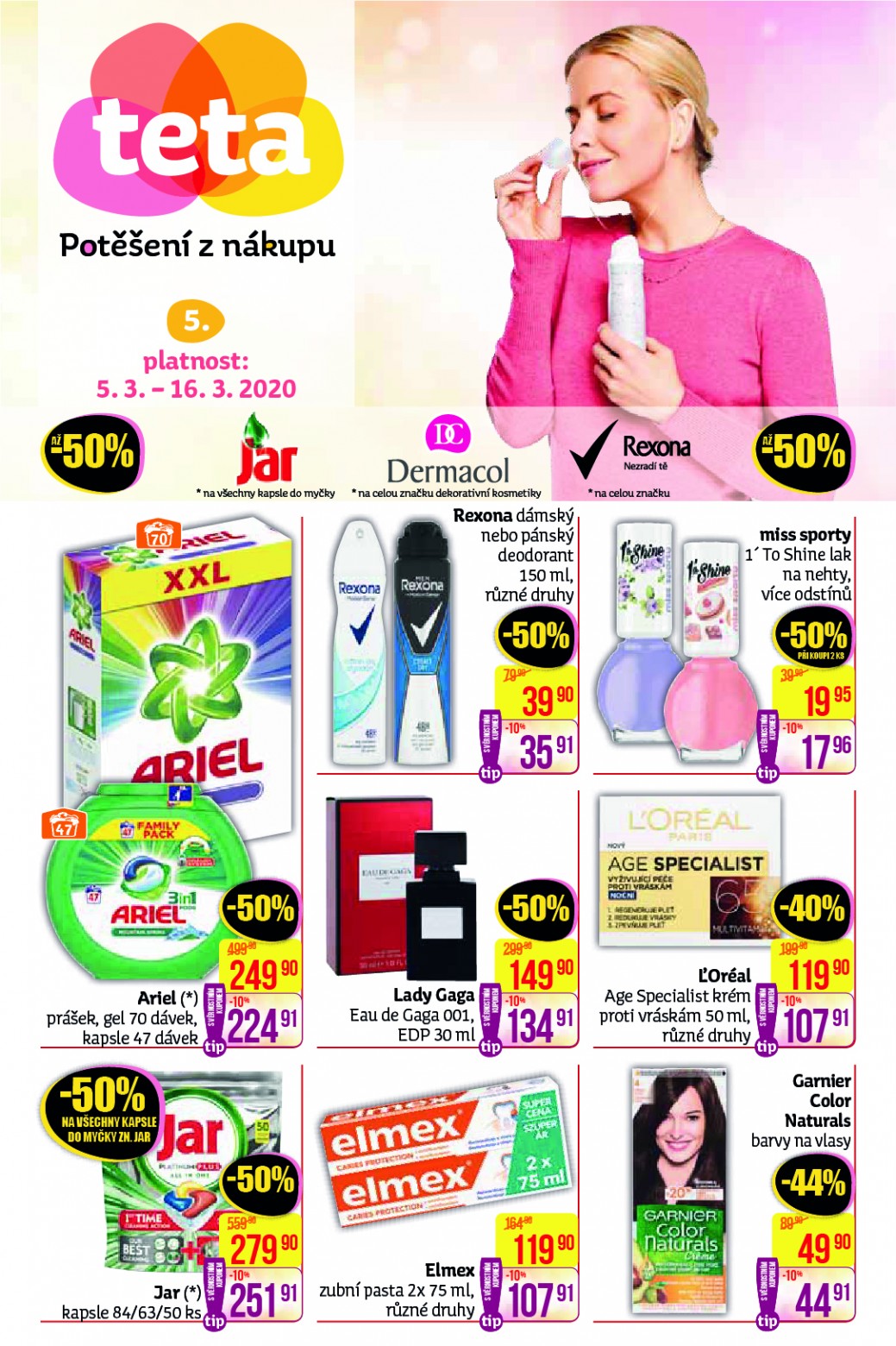 Leták Teta drogerie