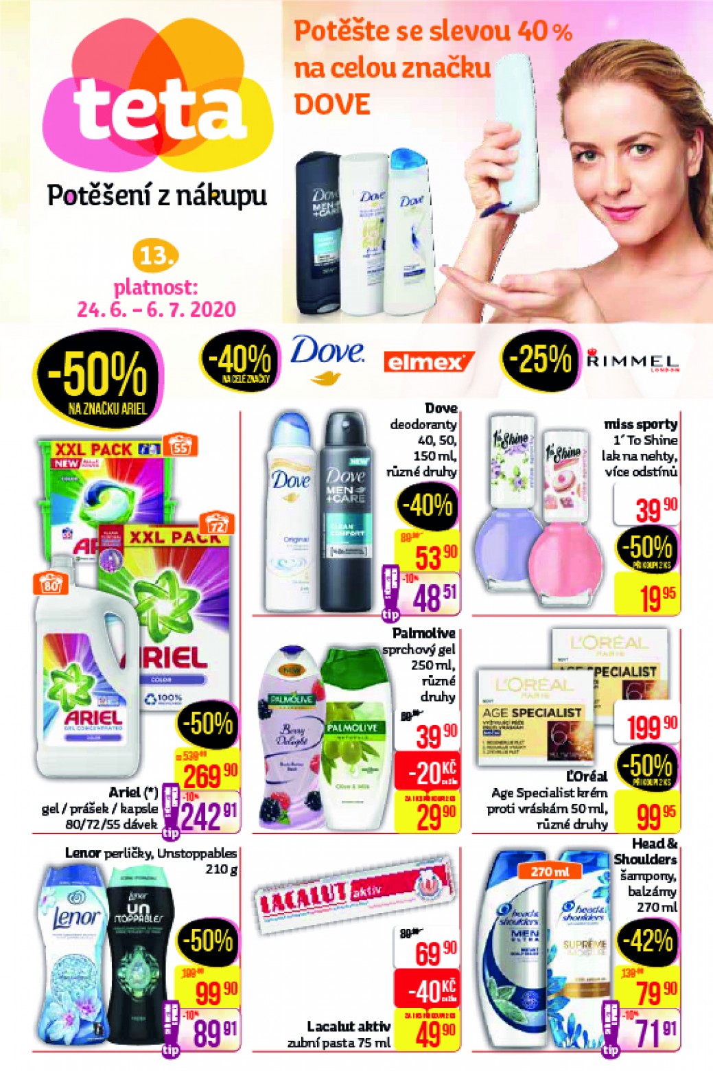 Leták Teta drogerie