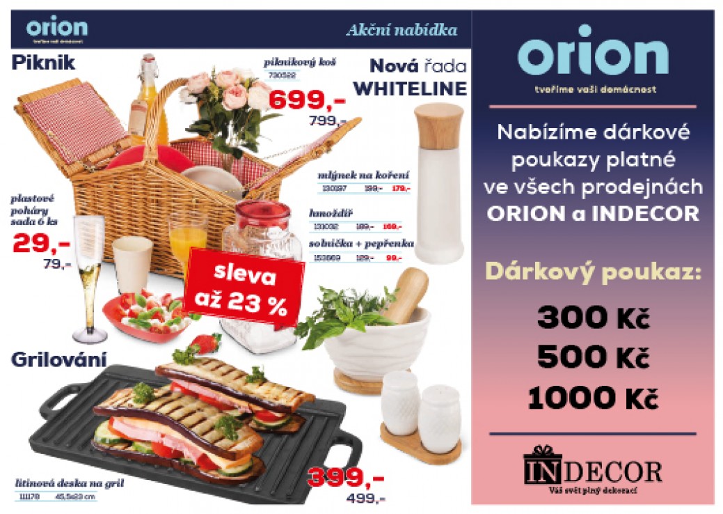 Akční nabídka prodejny Orion