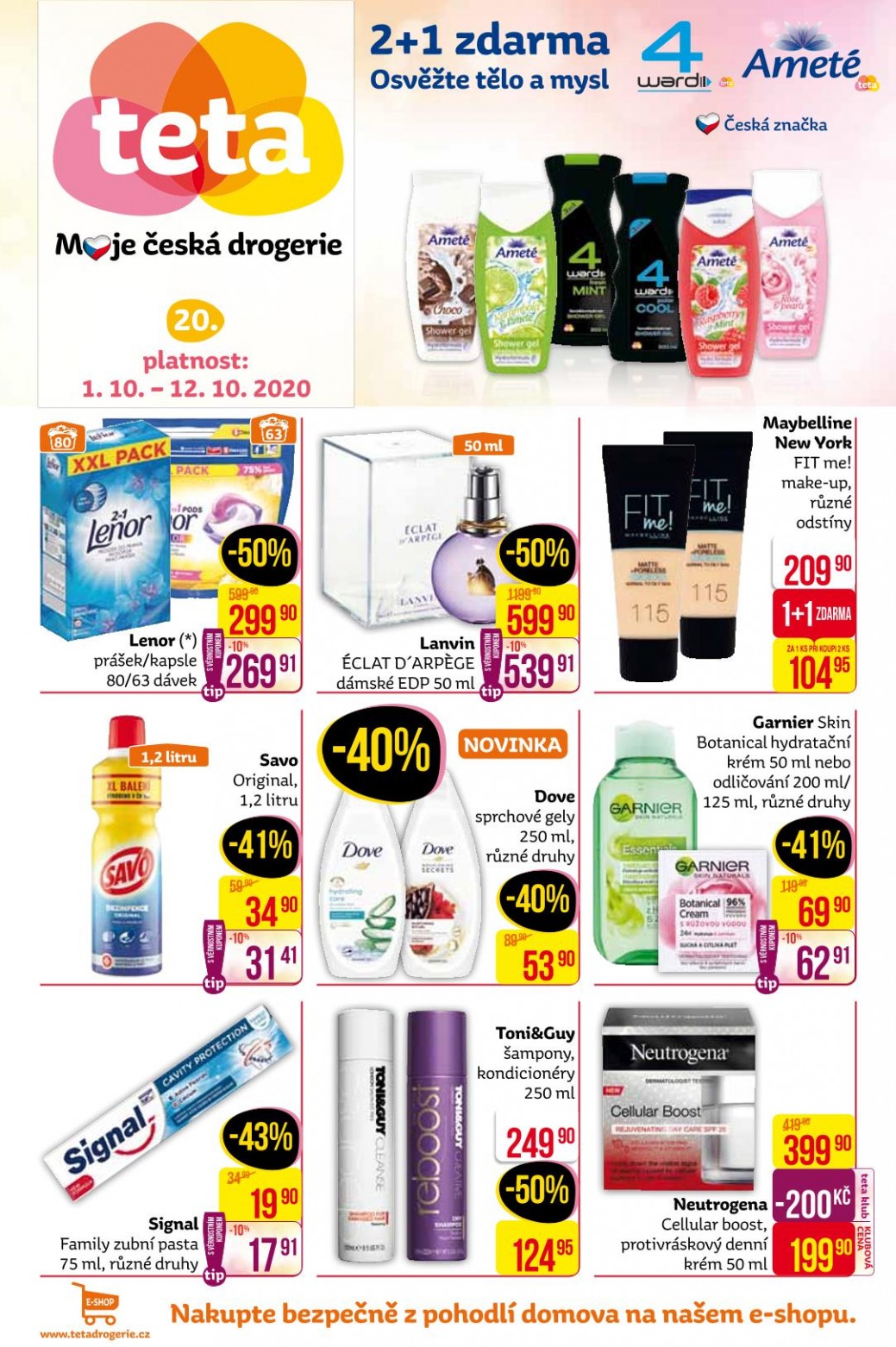 Teta drogerie přináší nový leták a nové slevy