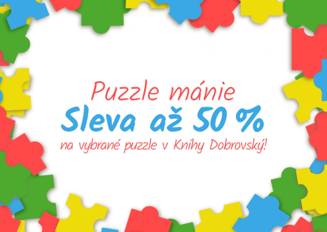 Až 50% slevy na puzzle v Knihy Dobrovský!
