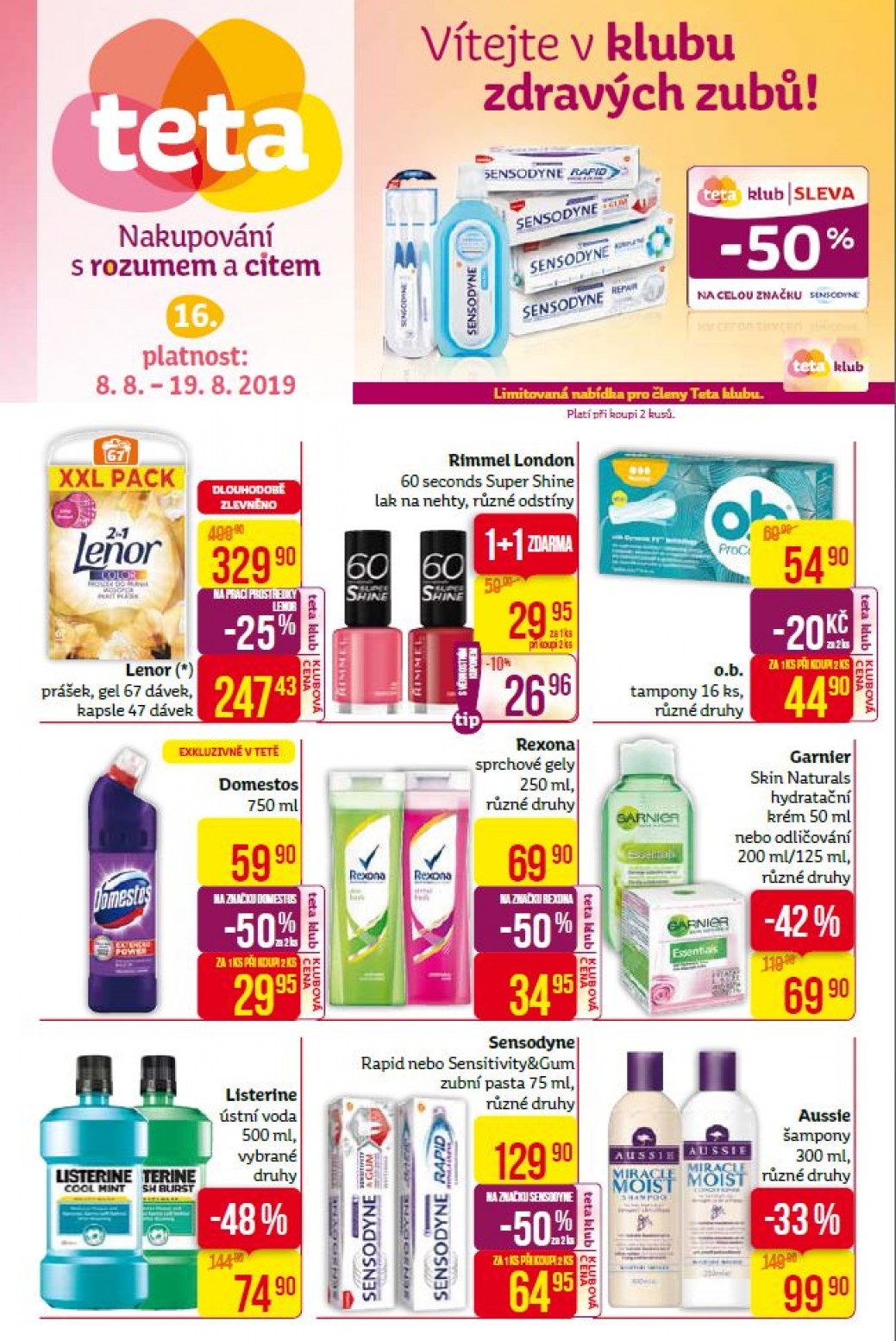 Akční leták Teta drogerie